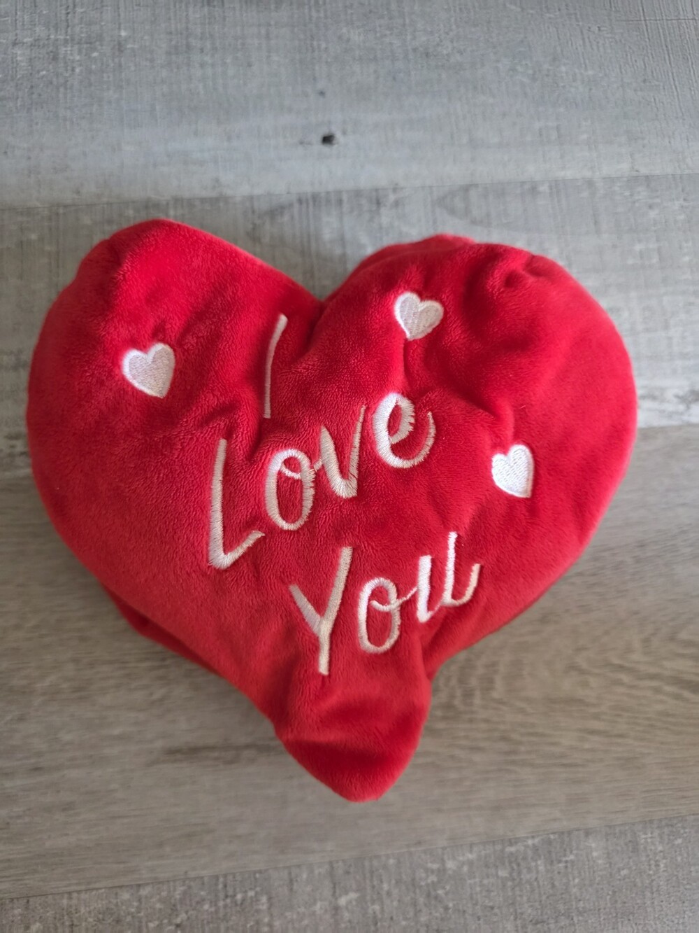 Valentines Day Plush 8" Heart Stuffed W Hook And Latch "I Love You" b280